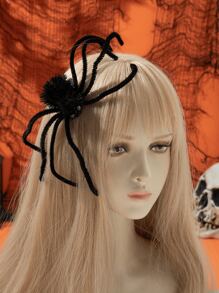 1 件万圣节蜘蛛发夹 - 黑色 - 查看 1