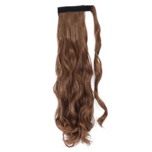 Curly Wave Ponytail Extension 18&24 Inch Heat Resistant Synthetic Wavy Hairpiece Wrap Around Pony Tail Hair Extensions Hairpieces For Women Girls