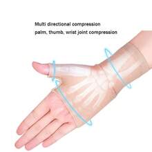 1 paio di guanti di compressione per il polso, manica di supporto per polso e pollice, accessori per fascia sportiva