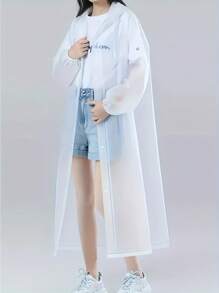 Thickened Adult Rain Jacket, Windproof And Waterproof EVA Thickened Full Body All In One Raincoat, Outdoor Cycling, Portable Raincoat For School,Office,Household,Travel, Back To School Supplies