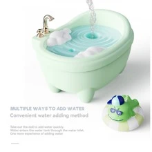1 件装返校水力桌面加湿器，2 种喷雾模式：连续/间歇，7 色渐变照明，易填充设计 - 彩色 - 查看 9