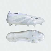 Tacos de fútbol para campo firme Predator 24 Elite sin cordones para hombres de - blanco nube / plata metalizado / blanco nube - Ver 1