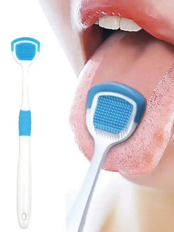 1pc Random Color Tongue Scraper, Reduces Oral Care Halitosis, Tongue Cleaner, Adult Tongue Cleaning Tool