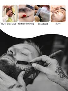 1pc Vintage Stainless Steel Men's Shaving Razor, Multi-Function Hair Trimmer Clipper For Personal & Salon Use, Hair Tools, Hair Products And Accessories For Barber Salon Beauty Travel Essentials, Back To School, Travel Holiday Essentials, Hair Accessories For Women, Slick Back Brush, Barber Accessories, Hair Dryer, Hair, Barber, Hair Tools, Hair Products,Hair Dryer,Hair, Accessories, Hair Products, Hair Tools, Hair Stuff, Hair Care, Curly Hair Brush, Barber, Barber Accessories, Hairdressing Equipment,Travel Essentials,Travel Essential,Hairstyle,Hairdressing,Hair,Travel,Hair Products,Hair Tools,Hair Stuff,Barber,Barber Accessories,Barbershop,Hairdressing Equipment - Multicolor - View 7