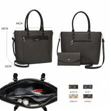 DIOSA LUNA Set Of 2 Women's Tote Shoulder Crossbody Handbags + Wallet