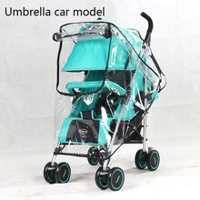 Stroller Rain Cover, High Landscape Stroller Rain Cover, Stroller Windproof Cover Universal Fit - Multicolor - View 13