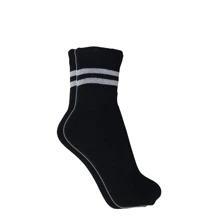 Meia Masculina Cano Alto Kit 04 Pares com listras ótima para frio Algodão Poliamida Elastano