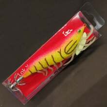 1入組3D混合蝦EGL誘餌，發光魷魚鉤，專為釣烏賊而設