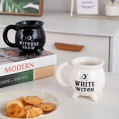Cană de cafea ceramică, ceaun de vrăjitoare, poțiune de vrăjitoare, cană de vrăjitoare magică