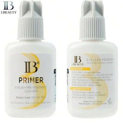 I Beauty I-Beauty クリア まつげプライマー グルー まつげエクステンション 前処理クリーナー 付け睫毛クレンザー IB プレロング 韓国製 15ml まつげグルー