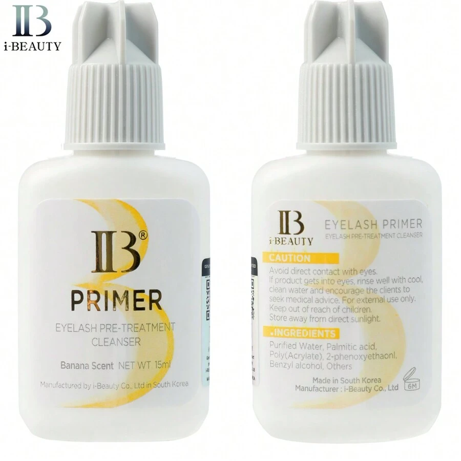 I Beauty I-Beauty 透明睫毛打底胶 睫毛延长准备清洁剂 假睫毛清洁剂 IB 预长韩国 15ML睫毛胶 - 無色 - 查看 1