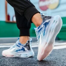 Herren atmungsaktive Freizeitschuhe, leichte stoßabsorbierende Laufschuhe, Stufenförmiger Farbverlauf Mesh Lässig Chunky Sneaker, Neue Kollektion 2024, Ganzjährig
