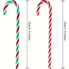 6pcs Christmas Tree Decorations Candy Cane, Christmas Candy Cane Decorations - Color Mixing - View 5