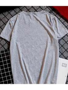 Men's T-Shirt Premium Cotton Mesh New York Shirt - Xám - Xem 2