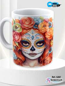 Personalized Halloween 3D Different Porcelain Coffee Mugs 325ml - 白色 - 查看 2