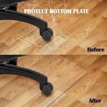 Clear Chair Mat For Hard Floor PVC Chair Mat 90cm X 120cm Transparent Office Home Floor Protector Mat Non-Slip Hardwood Floor Chair Mat Rectangle - 90X120CM for Hard Floor - View 5