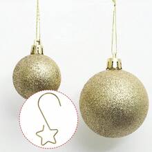 圣诞树五角星挂钩圣诞挂钩卡通挂钩造型挂饰挂钩创意圣诞树挂钩装饰钩旋转树饰铁丝衣架形螺旋圣诞节圣诞装饰挂钩最佳礼物 - 彩色 - 查看 5