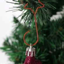 圣诞树五角星挂钩圣诞挂钩卡通挂钩造型挂饰挂钩创意圣诞树挂钩装饰钩旋转树饰铁丝衣架形螺旋圣诞节圣诞装饰挂钩最佳礼物 - 彩色 - 查看 7