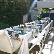 REWOMC 6 Pack Polyester Tablecloths, 90 X 132 Inch Polyester Table Cloth For 6 Foot Rectangle Tables, Stain And Wrinkle Resistant Washable Fabric Table Cover For Wedding Banquet Restaurant Party Multiple Colors,Weddings Graduation Season Outdoor Events Entertain Guests - 白色 - 查看 5