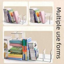 1pc Giá để sách để bàn đơn giản Giá để sách cho học sinh, giá để sách văn phòng bốn giá để sách - Nhiều màu - Xem 7