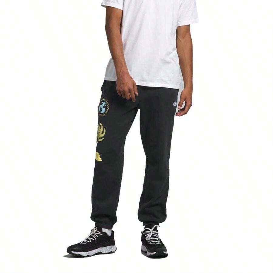 The North Face Half Dome NF0A7UODOBT Sweatpant Men's Black Cotton Pull-On CLO640 - 黑色 - 查看 1