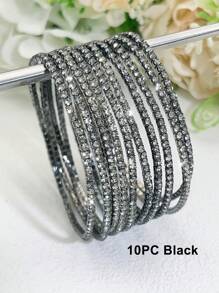 Bracelet de tennis ultra-fin de 2 mm avec perles en cristal blanc, élastique pour femmes