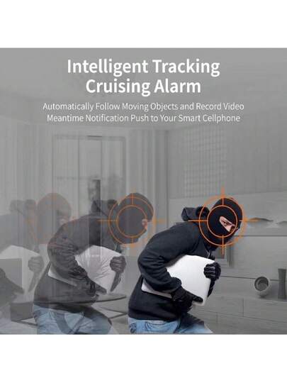 1pc 2K Indoor Security Camera Mobile App, Baby/Elderly/Pet Monitor, 1080P Rotating Home Camera, 2.4G WiFi Two Way Audio, Human Detection, Motion Tracking, SD Cloud Storage view 9