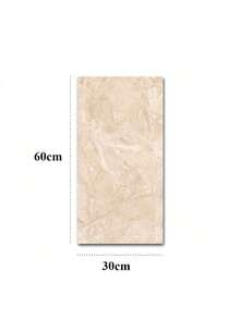 Add A Touch Of Luxury To Your Space With The Marble Effect Wall Sticker Panel: A Quick And Economical Solution For Decoration - 米色 - 查看 2