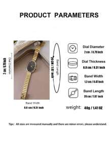 1 pièce Montre à quartz minimaliste pour femmes avec cadran ovale, index de mode, petit cadran, bracelet en bambou, convient pour anniversaire, rentrée scolaire, cadeau d'Halloween
