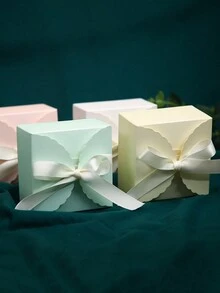 10pcs/Set Handmade Soap Gift Boxes, Baking/Candy Folding Paper Gift Boxes, Suitable For Packaging Gifts For Friends, Wedding Favorsjewelry Box,Jewellery Box,Jewelry Organiser For Women And Girls,Jewelry Holder, Ideal For Halloween Earrings,Necklace,Rings,And Wedding Accessories;Also Suitable For  Home Decor And Bridesmaid Gift - Multicolor - View 5