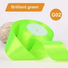 1 Rollo de 25 yardas de cinta de satén de 4 cm/1,57 pulgadas de ancho en colores variados - Perfecta para hacer lazos de rosas, decoraciones de pasteles y navideñas - Vibrante, suave, cintas para manualidades y envoltorios de regalos, Día de San Valentín