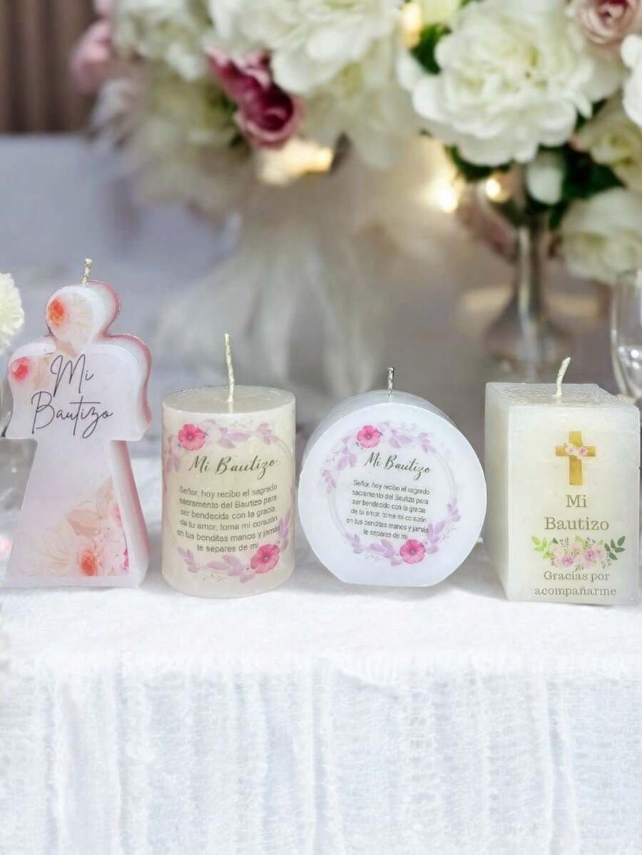 Kit de velas para recuerdo de Mi Bautizo - kit - Ver 1