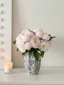 1 件青花瓷花瓶，陶瓷水培花瓶，家居装饰桌面配件，摄影道具，客厅插花，餐桌装饰，室内设计 Rama 装饰 Rama - 彩色 - 查看 7