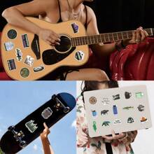 50张户外露营贴纸套装 | 西部风格贴纸，高品质贴纸，适用于剪贴簿、涂鸦、日记、笔记本电脑、保险杠、滑板、水瓶、电脑、卡通、安全帽、汽车贴纸等。贴纸能为您的生活增添许多乐趣，是送给成人、学生、返校季剪贴簿用品的完美礼物，趣味贴纸，笔记本电脑贴纸，Kindle手机贴纸。 - 彩色 - 查看 8