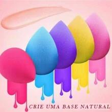 Kit 3 Pear Drop Sponge Blender Mixed For Makeup Foundation And Concealer T 1 - 什錦 - 查看 6