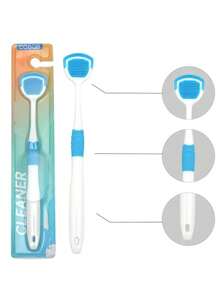1pc Random Color Tongue Scraper, Reduces Oral Care Halitosis, Tongue Cleaner, Adult Tongue Cleaning Tool