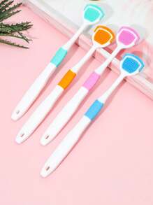 1pc Random Color Tongue Scraper, Reduces Oral Care Halitosis, Tongue Cleaner, Adult Tongue Cleaning Tool