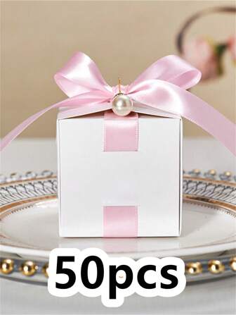 50 st personliga presentförpackningar för bröllop och speciella evenemang, skräddarsydd för eleganta fester, perfekt för bröllop, födelsedag, dop