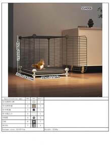 Extra Large Bird Cage With Reinforced Metal Wire For Parrots And Small Animals - Multicolor - View 11