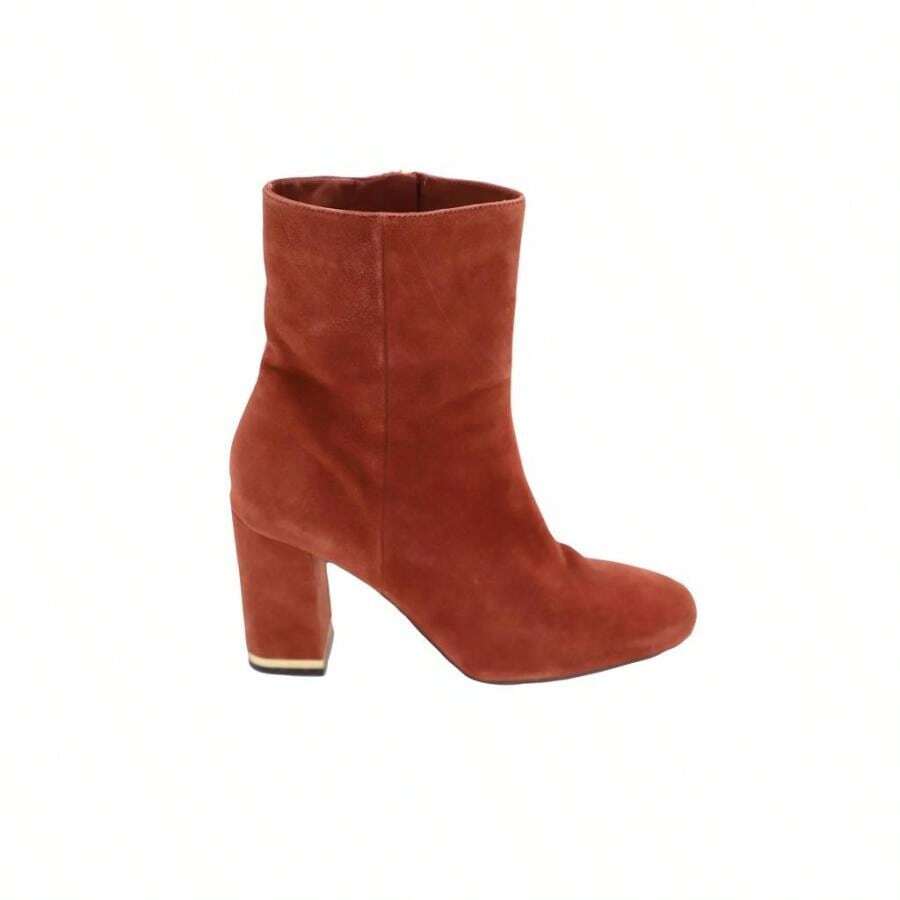 Michael Kors Ankle Boots In Orange Suede - trái cam - Xem 1