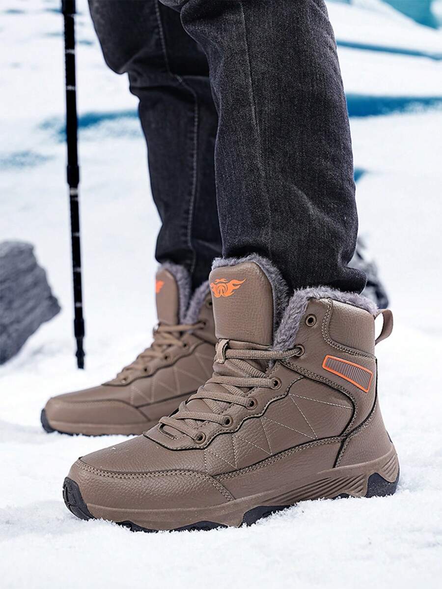 HighTop Men's Hiking Boots, Winter Outdoor LaceUp NonSlip Sports