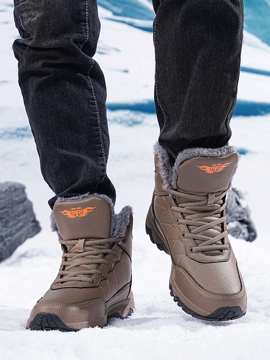 HighTop Men's Hiking Boots, Winter Outdoor LaceUp NonSlip Sports