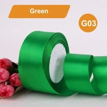 1 Rollo de 25 yardas de cinta de satén de 4 cm/1,57 pulgadas de ancho en colores variados - Perfecta para hacer lazos de rosas, decoraciones de pasteles y navideñas - Vibrante, suave, cintas para manualidades y envoltorios de regalos, Día de San Valentín