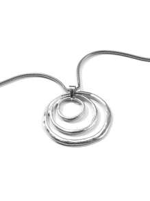 1pc European & American Style New Round Pendant Necklace, Vintage Exaggerated Fashionable Necklace Accessory, Suitable For Women & Men Outdoor Wear