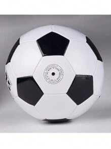 Balon De Futbol Clásico Color Blanco y Negro Numero #5 Tamaño 5 - Blanco y Negro - Ver 4