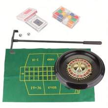 40cm 16" Roulette Wheel Set Game Including Felt, Chips, Cards & Rake UK,Casino,Poker Chips,Roulette - Variant1 - View 8