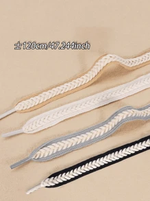1 cặp dây giày thời trang cổ điển cho giày vải giày trượt - Dây giày lúa mì - Xem 2