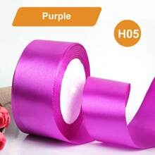 1 Rollo de 25 yardas de cinta de satén de 4 cm/1,57 pulgadas de ancho en colores variados - Perfecta para hacer lazos de rosas, decoraciones de pasteles y navideñas - Vibrante, suave, cintas para manualidades y envoltorios de regalos, Día de San Valentín