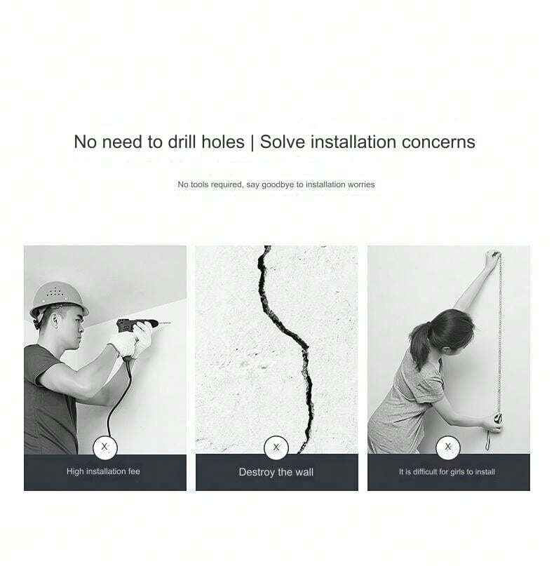 1pc Adjustable Retractable Tension Rod With Plastic Base + Stainless