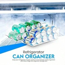 1pc Kitchen Food Storage Canister Set, Soda Can Organizer For Pantry, Refrigerator And Freezer, Transparent, Can Hold Food And Soup Cans